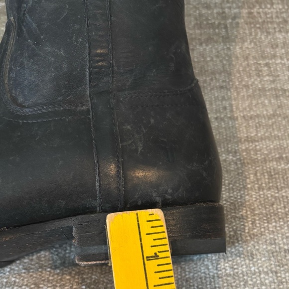 ✨FRYE Jamie Ring Tall Western Boots Stonewashed Distressed Black Women’s NWT - Picture 8 of 14